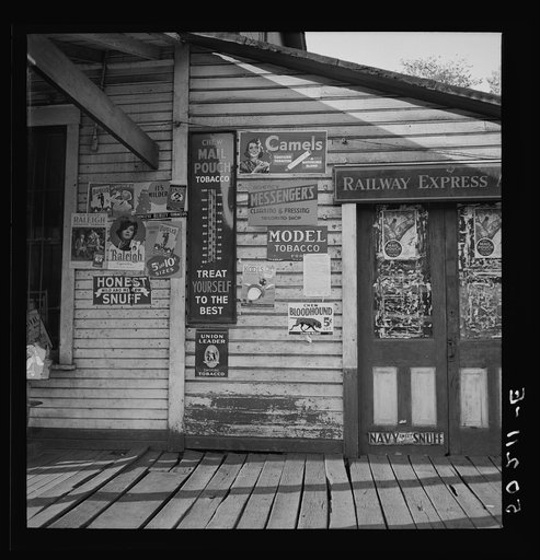 Untitled photo, possibly related to: Storefront in mining town. Osage, West Virginia