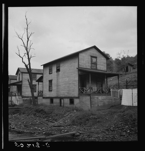 Company houses, coal mining section. Pursglove, Scotts Run, West Virginia