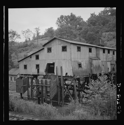Abandoned mine tipple. Scotts Run, West Virginia