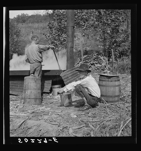 Skimming sorghum molasses. Racine, West Virginia