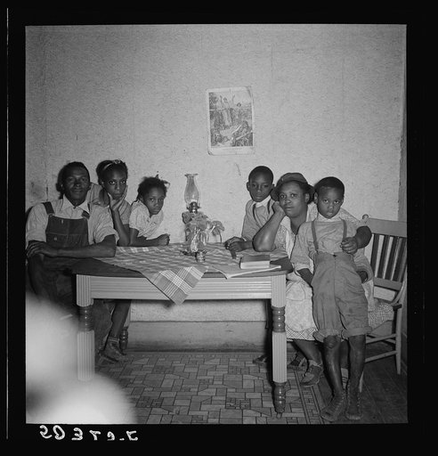 Coal miner and family. Pursglove, West Virginia. He thinks, "Some people are begrudgin' hearted."