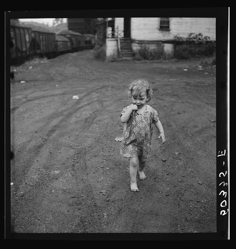 Untitled photo, possibly related to: Child of coal miner. Scotts Run, West Virginia