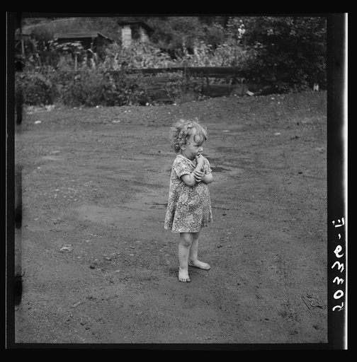Untitled photo, possibly related to: Child of coal miner. Scotts Run, West Virginia