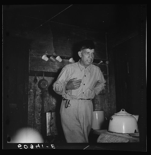 Untitled photo, possibly related to: Mexican miner protesting "I don't want to just grow up to rust and die." He's fifty years old. Scotts Run, Bertha Hill, West Virginia