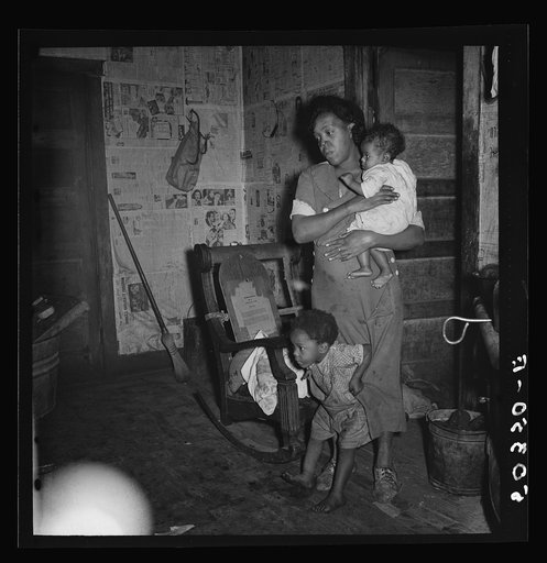 Coal miner's wife and two of their children. Bertha Hill, West Virginia