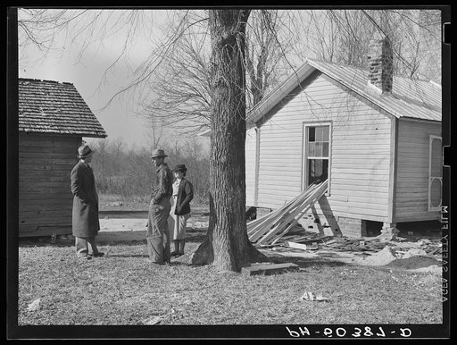 Untitled photo, possibly related to: Rear view of home being remodeled for rehabilitation client, showing new addition on left. Near Raleigh, North Carolina