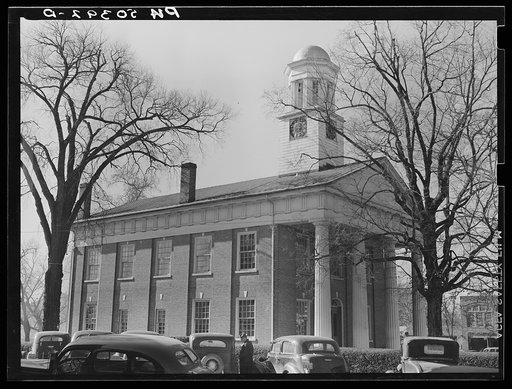 Very old courthouse in Hillsboro, North Carolina