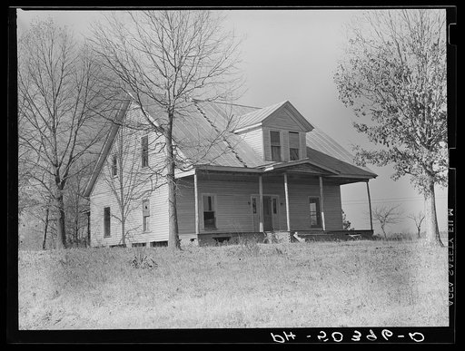 Old home on land purchased for rehabilitation client near Raleigh, North Carolina