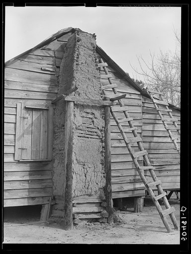 Negro home with mud chimney. South Carolina