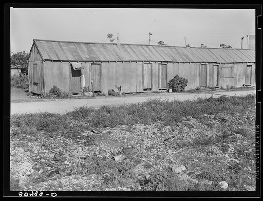 Negro quarters, mostly transient agricultural workers. Homestead, Florida