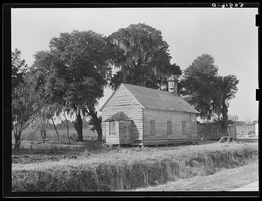 Untitled photo, possibly related to: Schoolhouse in sawmill camp. Ashepoo, South Carolina