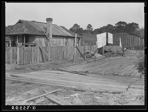 Negro's home in sawmill camp. Ashepoo, South Carolina