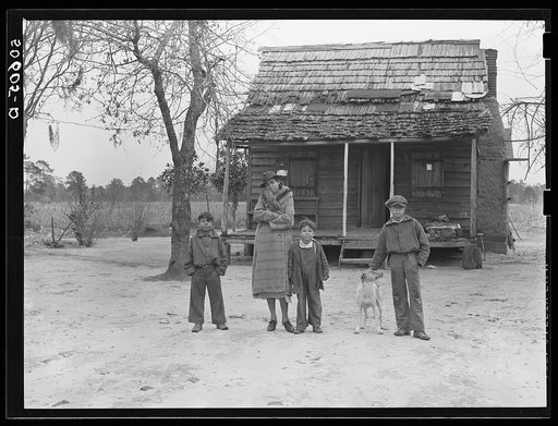 Indian (mixed breed--"brass ankle") family near Summerville, South Carolina