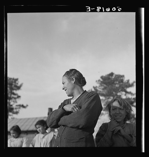 Untitled photo, possibly related to: Indian (mixed breed) woman and child near Pembroke Farms. Maxton, North Carolina