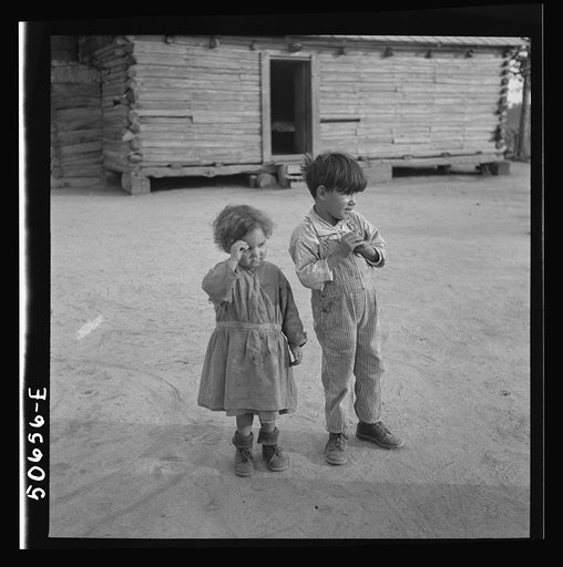 Indian children (mixed breed) near Maxton, North Carolina