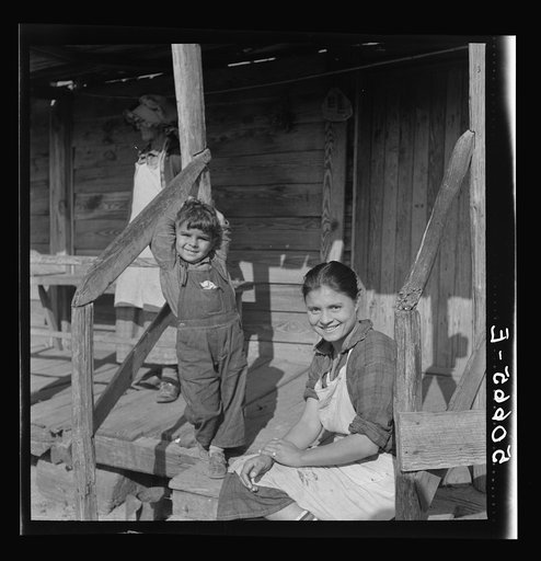 Daughter and son of Indian woman near Pembroke. Maxton, North Carolina