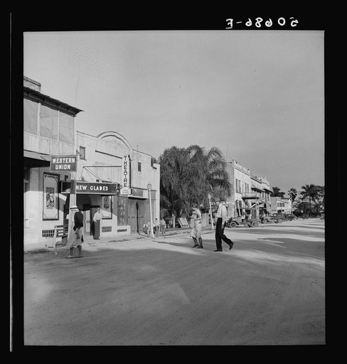 Untitled photo, possibly related to: Movie theatre. Moore Haven, Florida