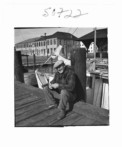 Fisherman on the dock, Charleston, South Carolina on Christmas Day