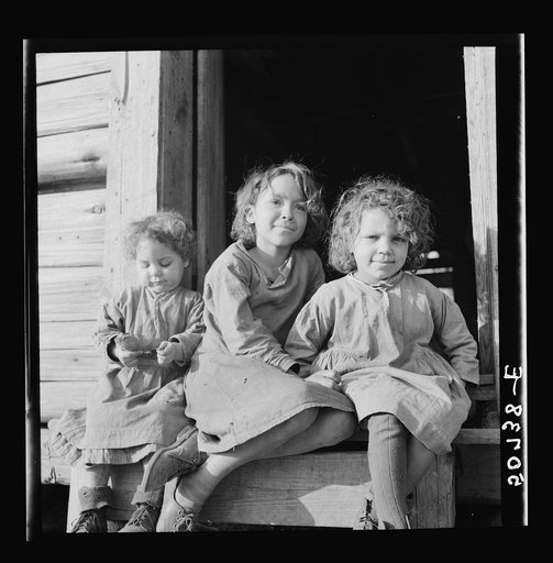 Untitled photo, possibly related to: Indian (mixed blood) family near Pembroke Farms, North Carolina