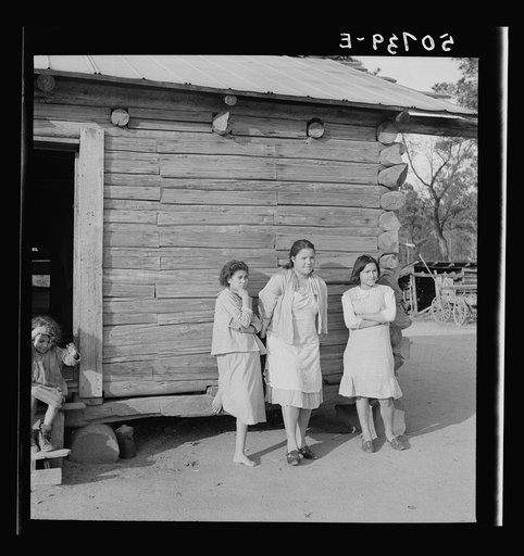 Indian (mixed blood) family near Pembroke Farms, North Carolina