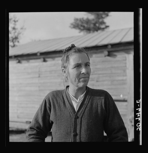 Untitled photo, possibly related to: Indian (mixed breed) woman near Pembroke Farms, Maxton, North Carolina