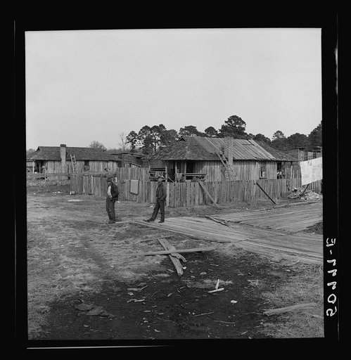 Untitled photo, possibly related to: Negro's home in sawmill camp. Ashepoo, South Carolina