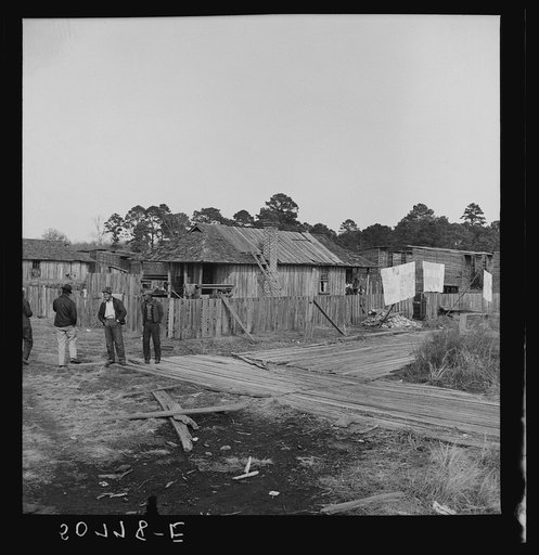 Untitled photo, possibly related to: Negro's home in sawmill camp. Ashepoo, South Carolina