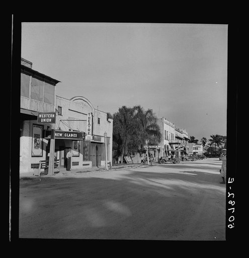 Untitled photo, possibly related to: Movie theatre. Moore Haven, Florida
