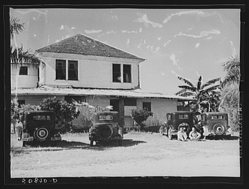 Untitled photo, possibly related to: Migrant agricultural workers from Tennessee, Carolina, Alabama, Georgia living in overcrowded boardinghouse and working in packinghouses in Homestead, Florida