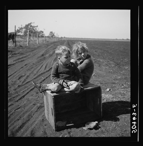Children of agricultural laborer from North Carolina. Near Belle Glade, Florida