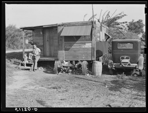 Migrant packinghouse workers' living quarters. Belle Glade, Florida