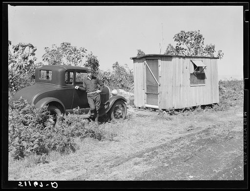 Migratory packinghouse workers living quarters near Lake Harbor, Florida