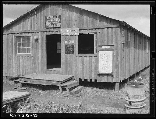 Juke joint for Negroes near Belle Glade, Florida
