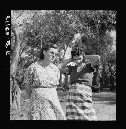 Untitled photo, possibly related to: Migrant labor. Young packinghouse workers. Canal Point, Florida