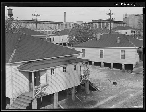 Mill workers' homes. Greene County, Georgia