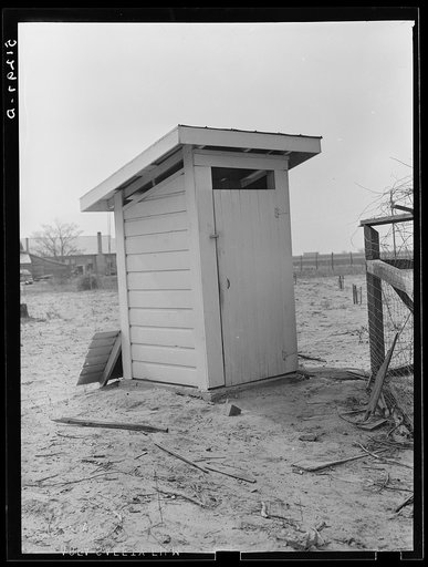 New privy. Helms family, FSA (Farm Security Administration) clients. Coffee County, Alabama