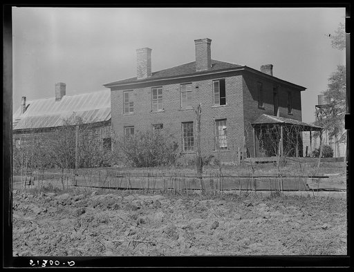 The William Armour place, three or four thousand acres, Negro family now living in it. "It goes over, slap over to the crick." They pay one bale of cotton for rent. Greene County, Georgia