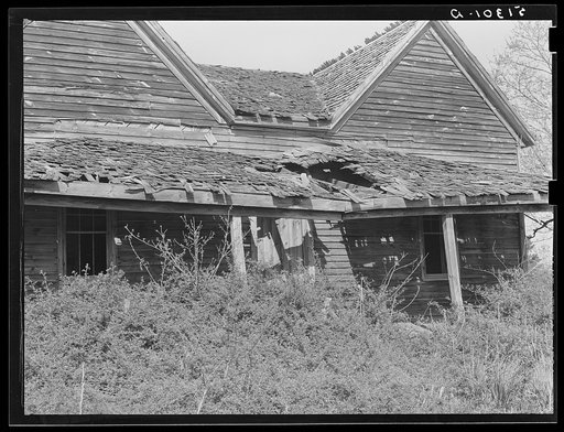 Abandoned tenant house. Greene County, Georgia