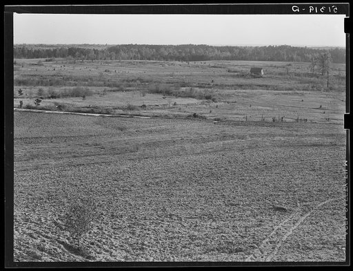 Land of Jackson place from roof. Greene County, Georgia (see 51318)