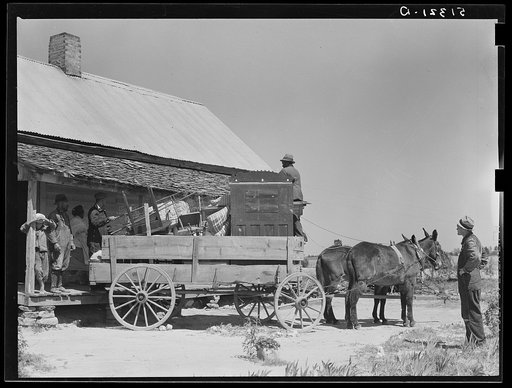 Former tenant moving into new house where he will be a day laborer. Southern Georgia