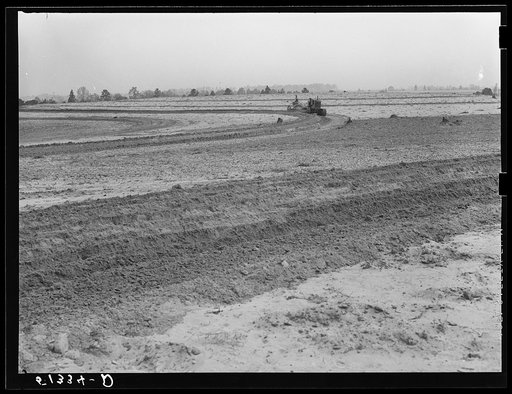 Terracing land. Coffee County, Alabama