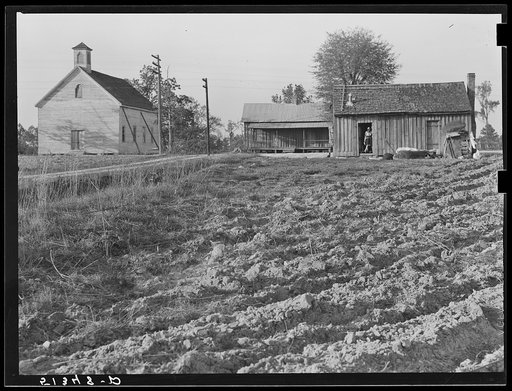 Negro community between Atlanta and Greensboro, Georgia