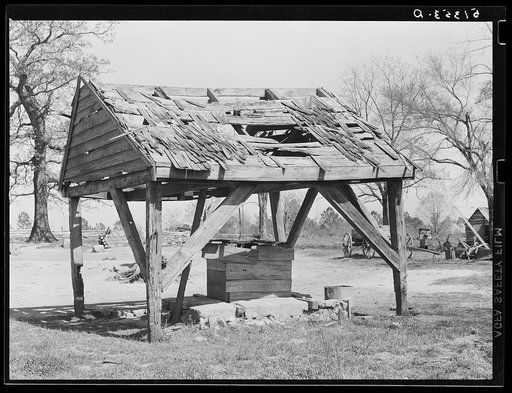 Wellhouse of Nelson Armout place. Greene County, Georgia