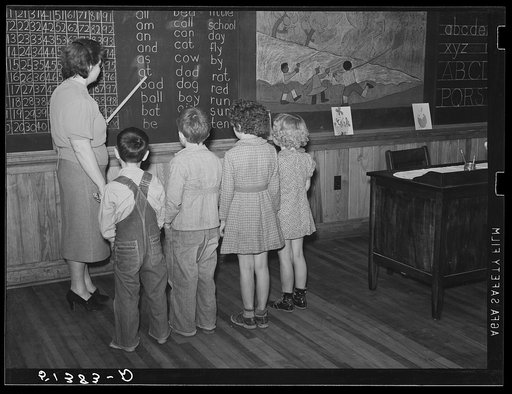 First grade children and teacher. Goodman School, Coffee County, Alabama