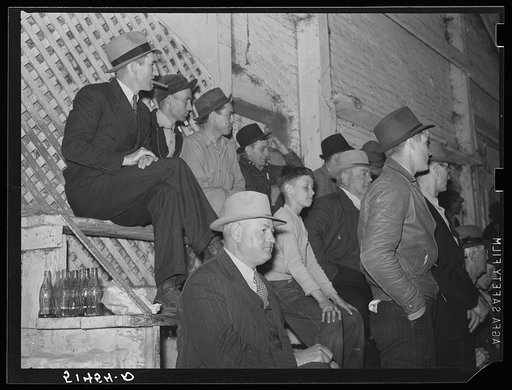 Buyers and spectators at mule auction. Montgomery, Alabama
