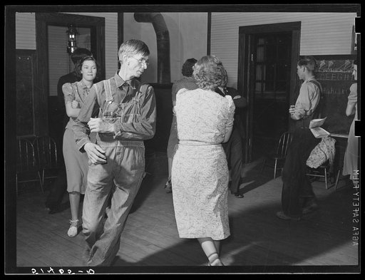 Recreation evening at community school under direction of WPA (Work Projects Administration) recreational supervisor. Coffee County, Alabama