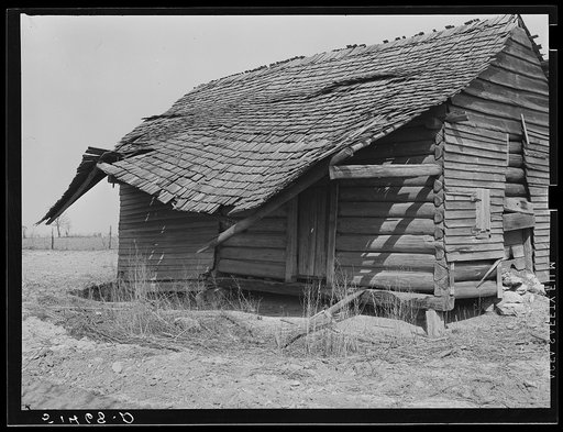Section of old deserted house. Coffee County, Alabama