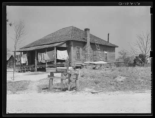 Home of Peacock family, RR  (Rural Rehabilitation), four 4 years. Coffee County, Alabama