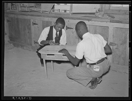 Making a table in shop. Gee's Bend, Alabama