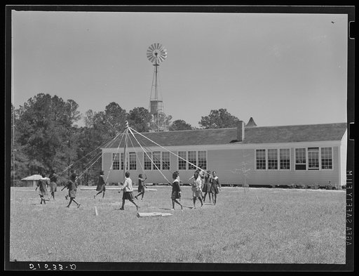 Untitled photo, possibly related to: Supervised games. Gee's Bend, Alabama